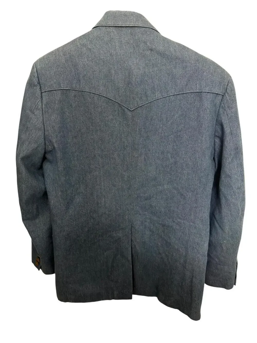 Vintage Circle S Dallas Texas Denim Western Blazer Jacket Men’s 42R Blue‎ Cowboy